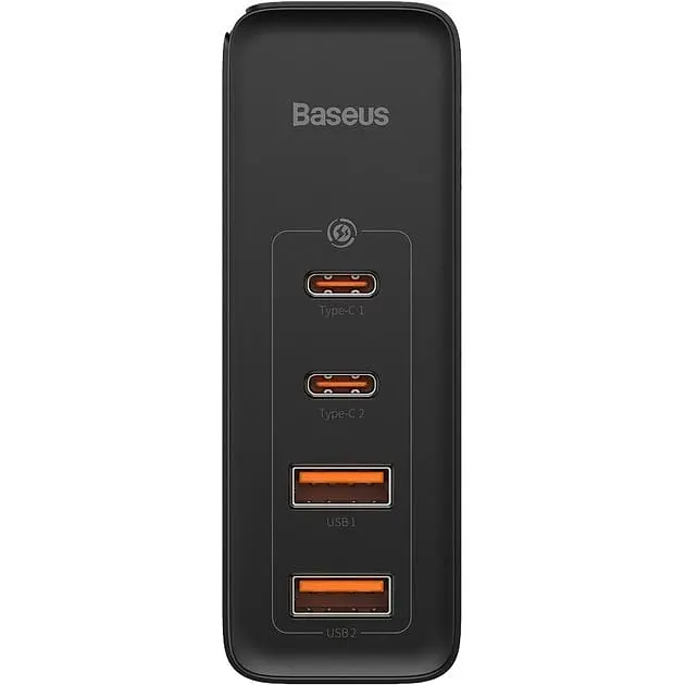 Сетевое зарядное устройство Baseus GaN2 Pro Quick Charger 2C+2U 100W EU Black - фото 3