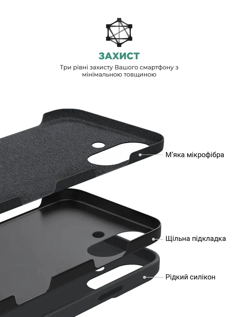 Чохол ArmorStandart ICON2 Case для Apple iPhone 16 Plus Black - фото 6