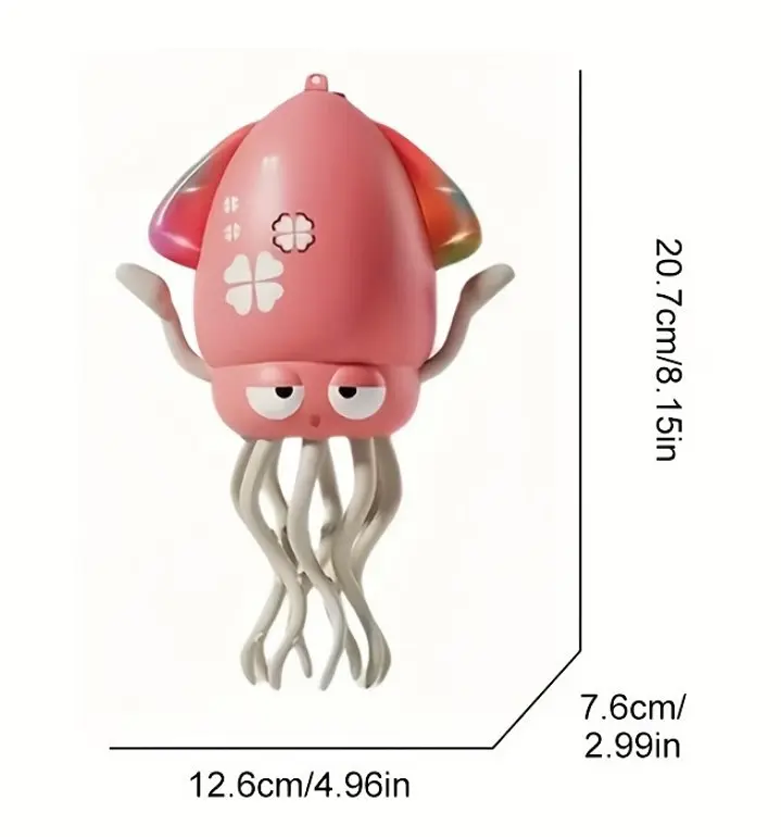 Танцюючий восьминіг Squid Electric Dance музична іграшка для дітей Рожевий - фото 4