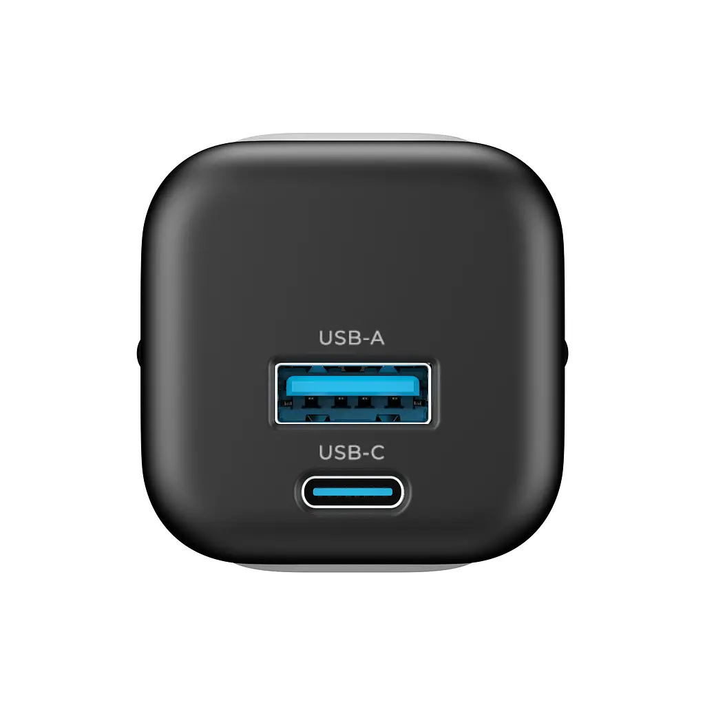 Зарядний пристрій HAVIT HV-UC230 GaN 33W USB-A+USB-C Black HAVIT (28442-000) - фото 3