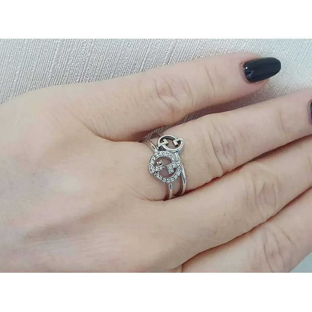 Серебряное кольцо Агни Гледия с фианитами. 1616/1Р-CZ 16,5 - фото 2