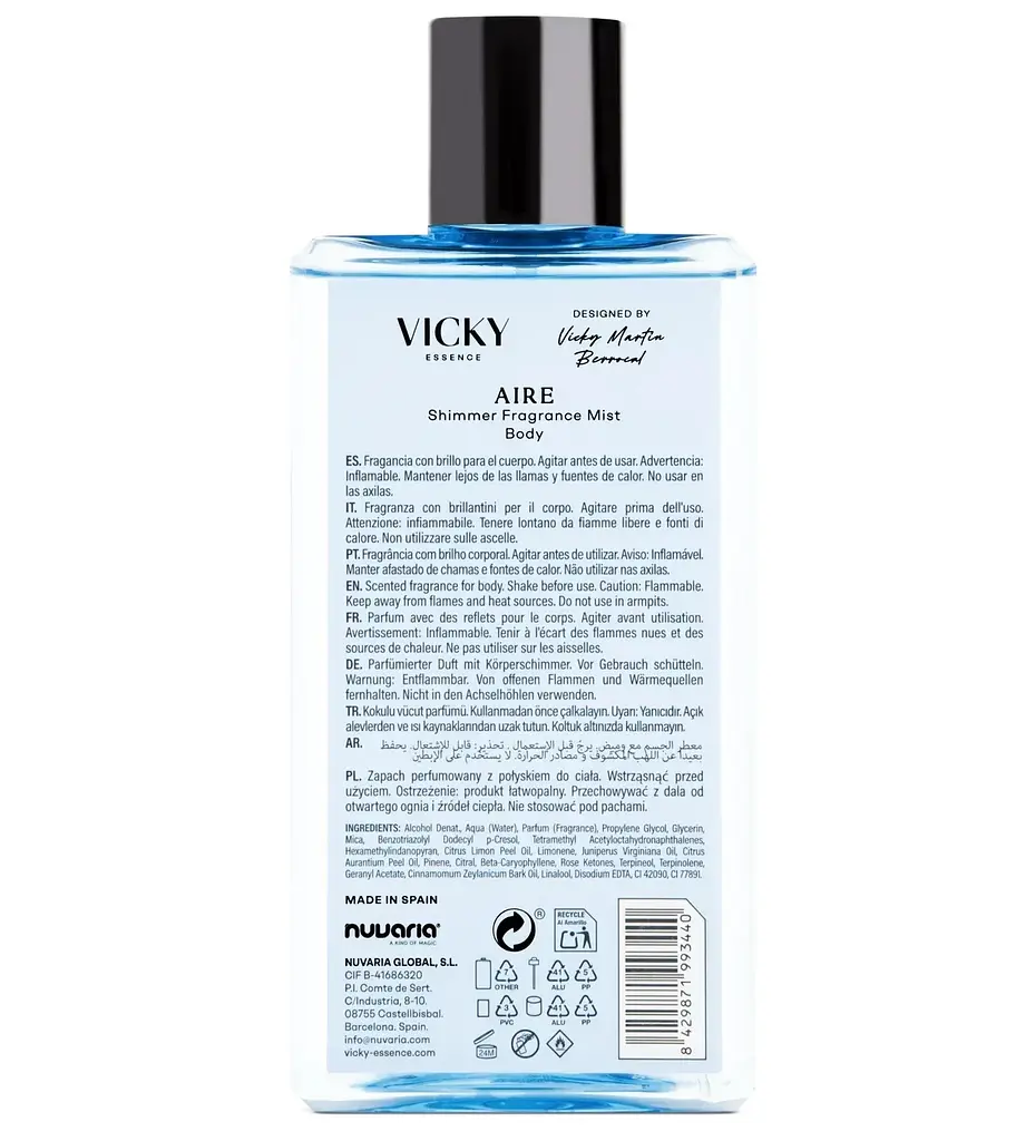 Мист-шиммер для тела Vicky Essence Aire 235 мл - фото 2