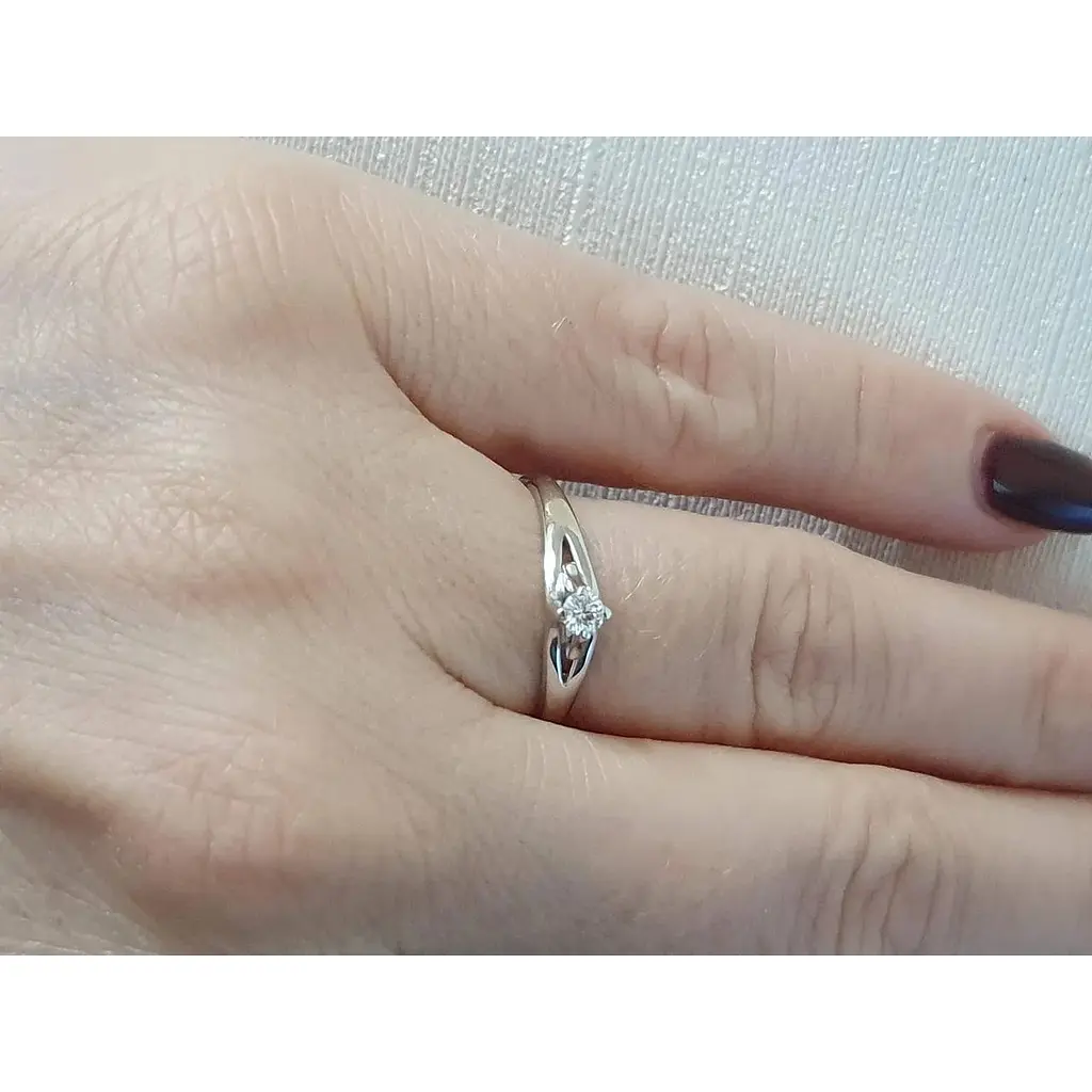 Золоте кільце Гаразд з діамантом. 3022859 16,5 - фото 2