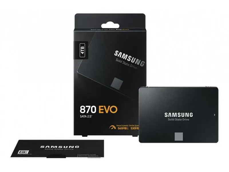 SSD-накопичувач Samsung 870 EVO 4 TB (MZ-77E4T0B/EU) - фото 4