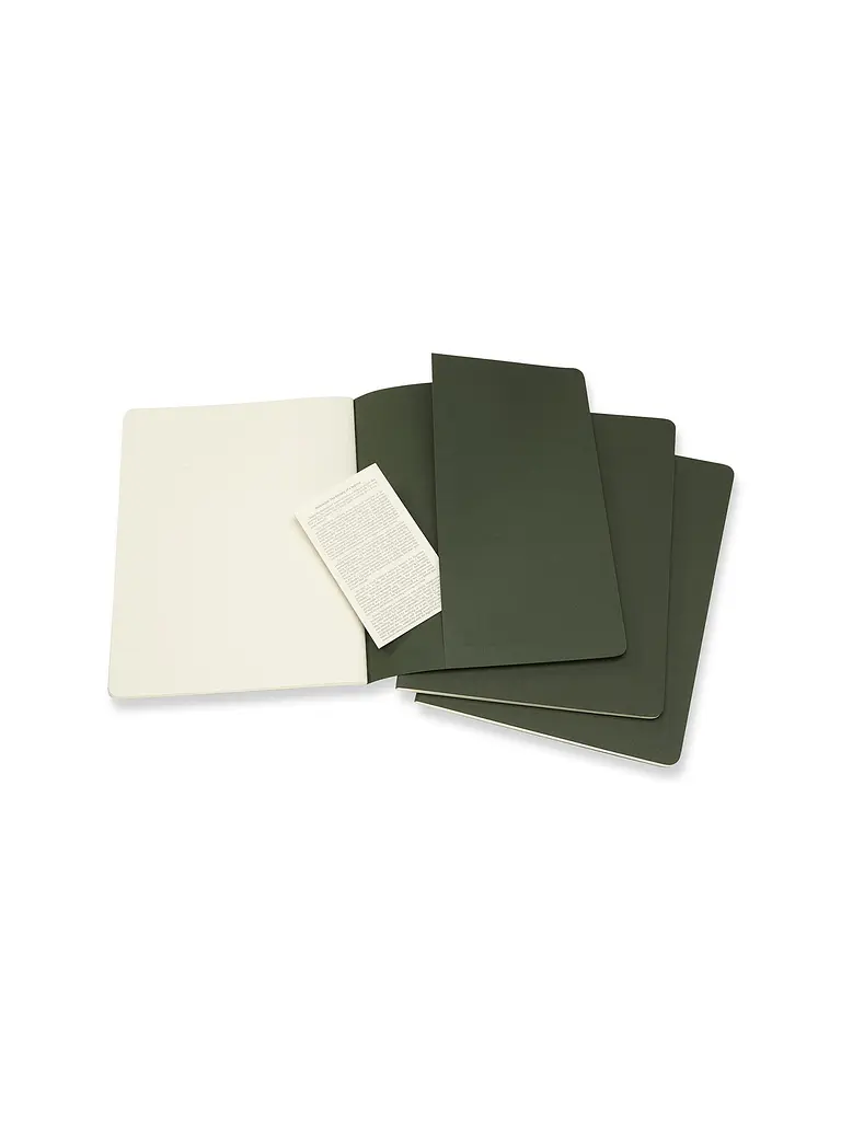 Записник Moleskine Cahier великий, Нелінований Зелений (CH023K15) - фото 4