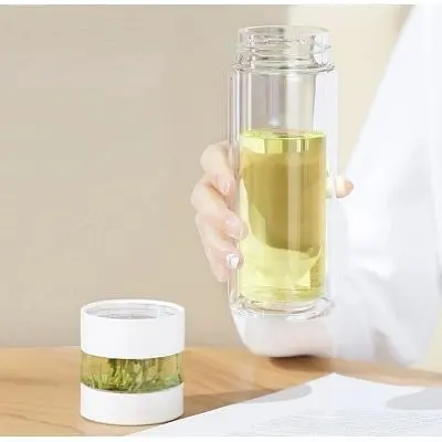 Термос Xiaomi Quange Intelligent Tea Separator Cup White (H8134) - фото 6