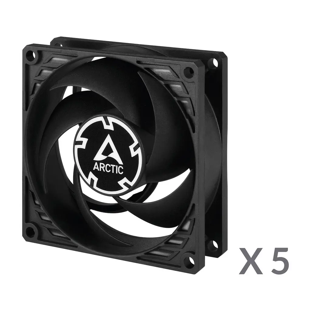 Вентилятор Arctic P8 PWM PST Чорний - 5 Pack (ACFAN00154A) - фото 4
