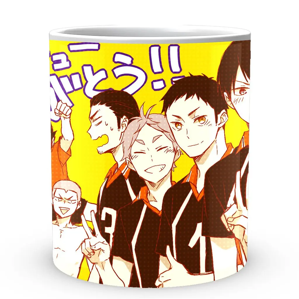 Кухоль GeekLand Haikyu!! Волейбол Карасуно HK 001.10 330 мл білий - фото 2