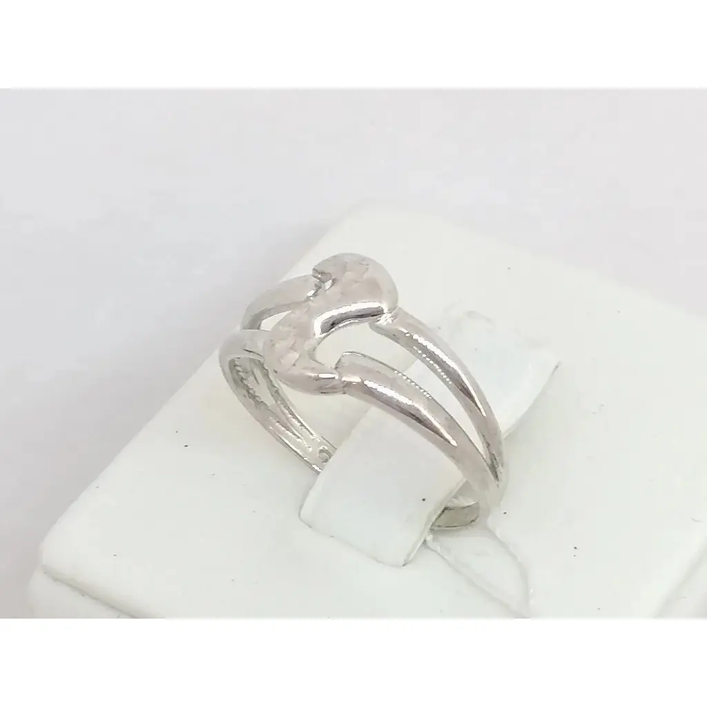 Срібне кільце Tango з алмазною гранню. 310160С 17,5 - фото 3