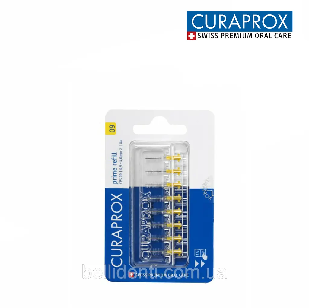Набір міжзубних йоржиків Curaprox Prime Refill CPS 09 (без тримача), 8 шт - фото 2
