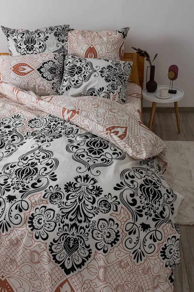 Комплект постільної білизни ТЕП Soft dreams Turkish євро чорний з бежевим (2-03859_25323) - фото 3