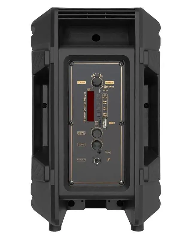 Колонка акумуляторна 8" портативна Bluetooth караоке з мікрофоном та LED підсвічування 30Вт UKC RX-8133 - фото 2