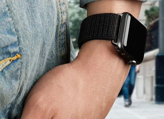 Нейлоновий ремінець Primo для Apple Watch 38 мм, 40 мм, 41 мм Black - фото 6