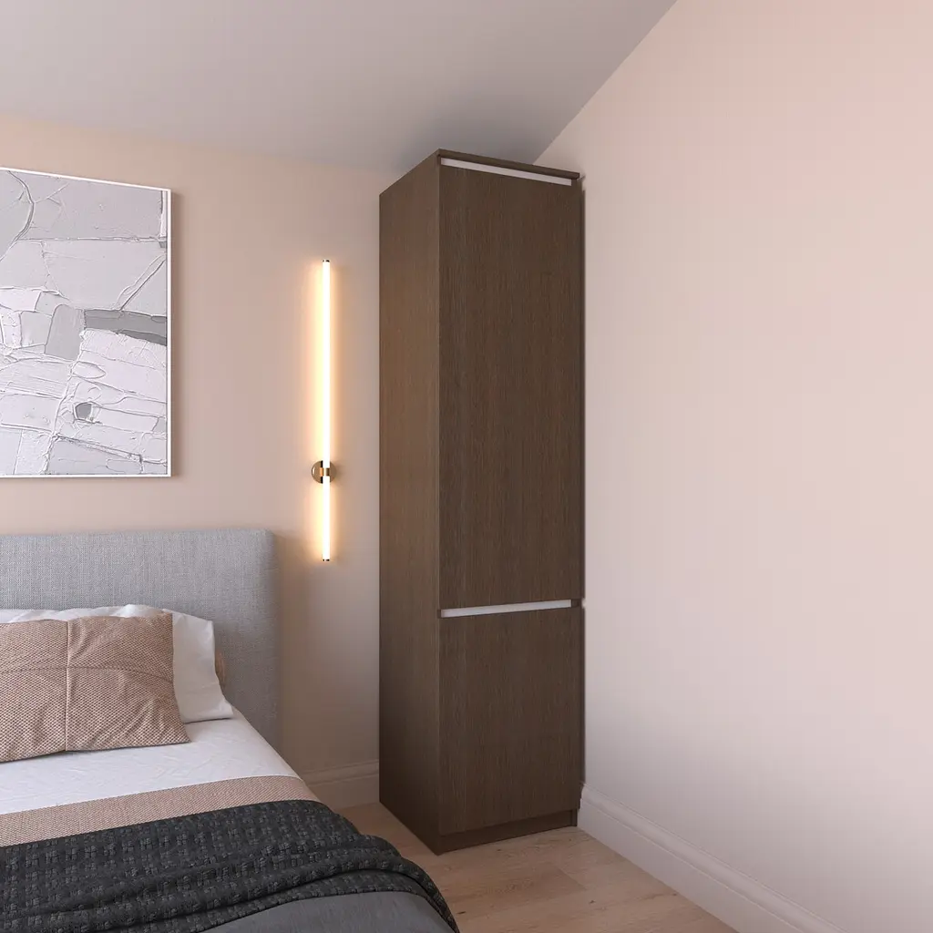 Шафа пенал Vays R-22, з полицями, ЛДСП, 50×50×211 см - для одягу, білизни, зберігання, спальня, передпокій - фото 10