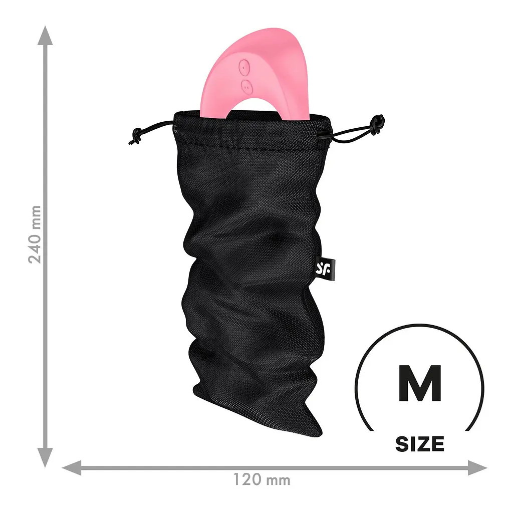 Мішечок для зберігання іграшок Satisfyer Treasure Bag M Black Satisfyer IG059495; SX0546 98419