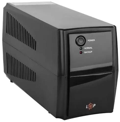 Джерело безперебійного живлення LogicPower LPM-625VA-P Black, 625 ВА, 475 Вт