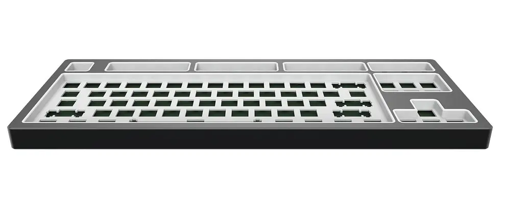 Клавиатура Dark Project KD87B LTD Aluminum Barebones Темно-серая (KB-CST-872-702224) - фото 2
