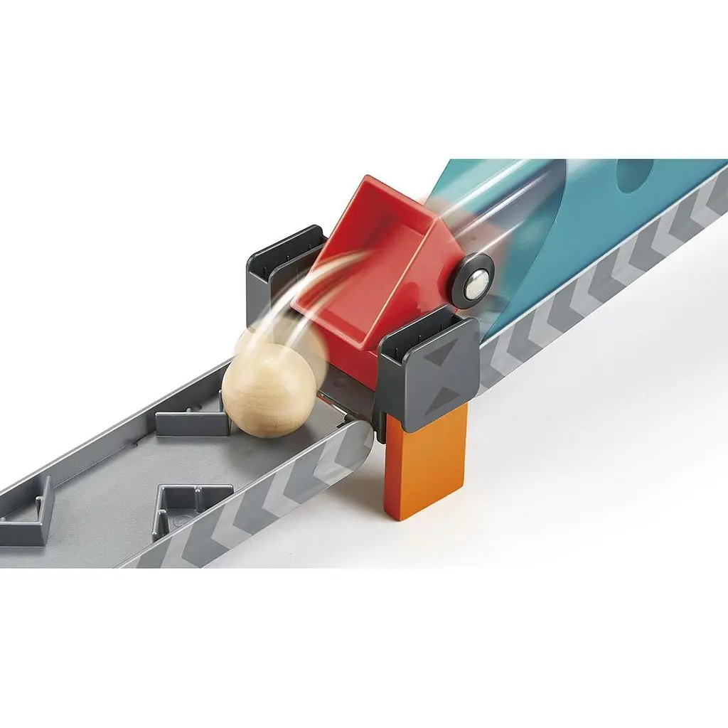 Динамічний конструктор Hape Ефект доміно Фабрика роботів 122 елементів (E1057) - фото 7