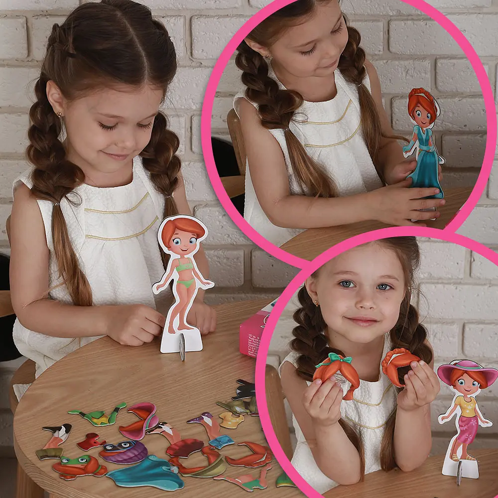 Набір магнітів Magdum Лялька з одягом New look (ML4031-14 EN) - фото 6