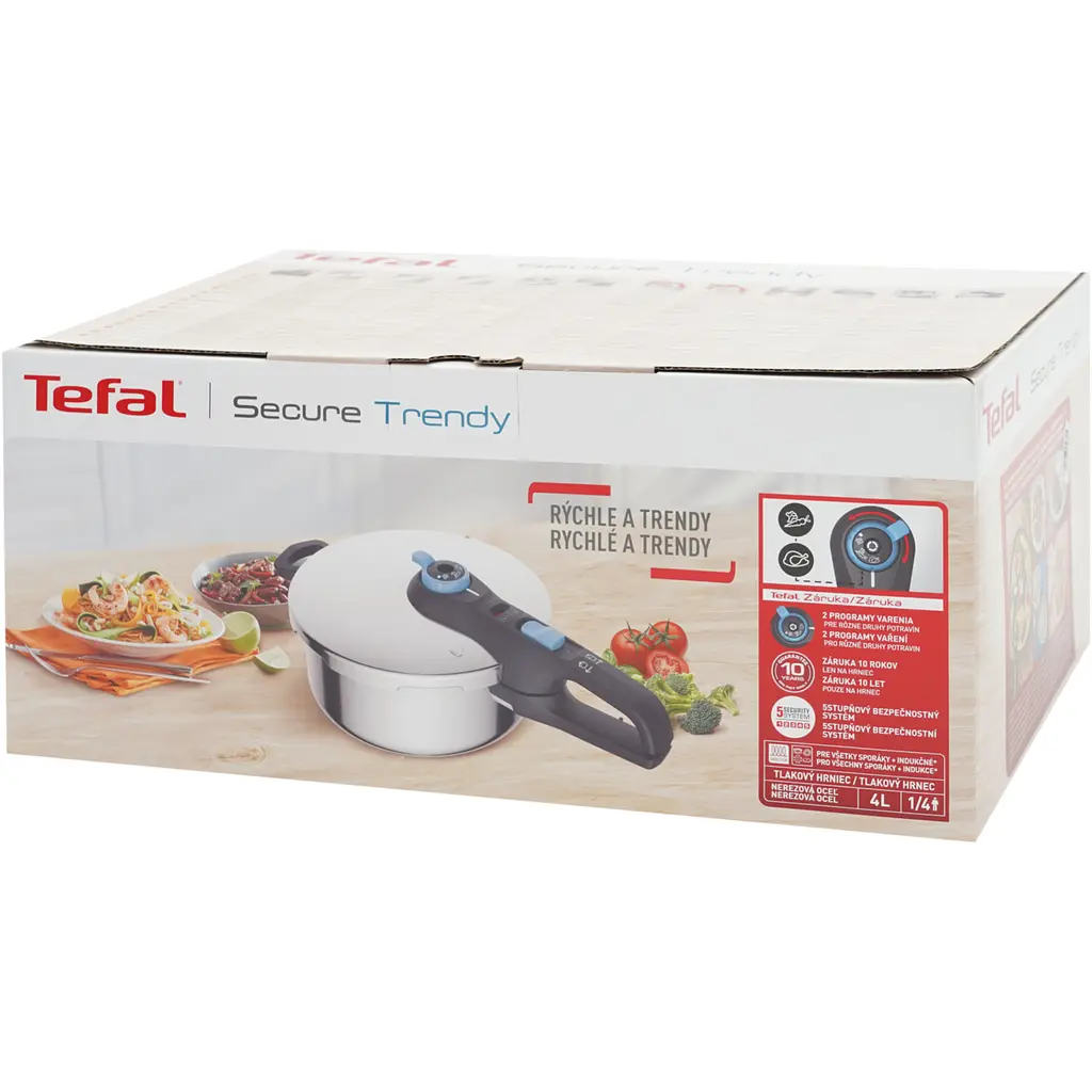 Скороварка Tefal Secure Trendy з паровим кошиком 4 л (P2580402) - фото 14