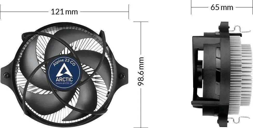 Кулер для процесора Arctic Alpine 23 СО AM4 (ACALP00036A) - фото 6