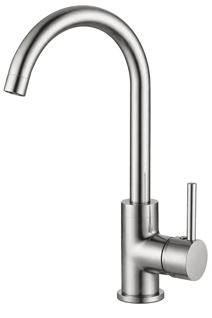 Смеситель для кухни VBI Milano с поворотным изливом nickel VBI-055002NI