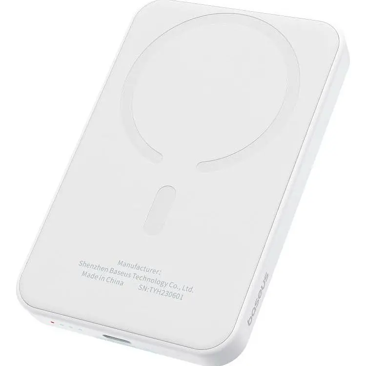 Зовнішній акумулятор Baseus Magnetic Mini 5000mAh 20W White (P10022107223-00) [117952] - фото 6