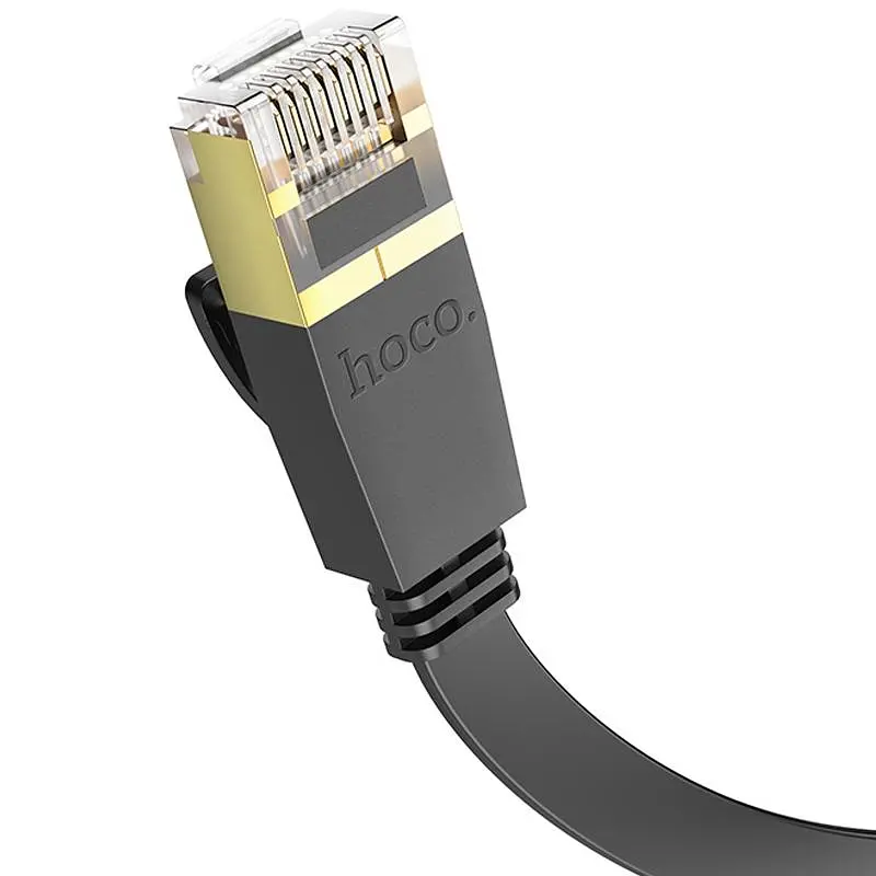 Дата кабель Hoco US07 Level Pro copper gigabit ethernet (1m) Black - фото 2