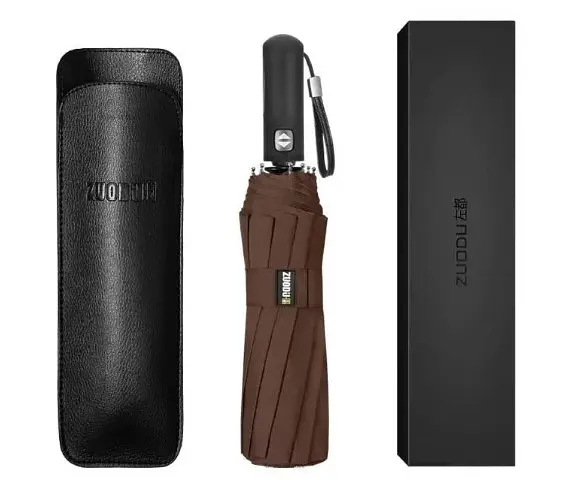 Зонт складной автоматический Xiaomi Zuodu Automatic Umbrella (ZD001) Brown - фото 3