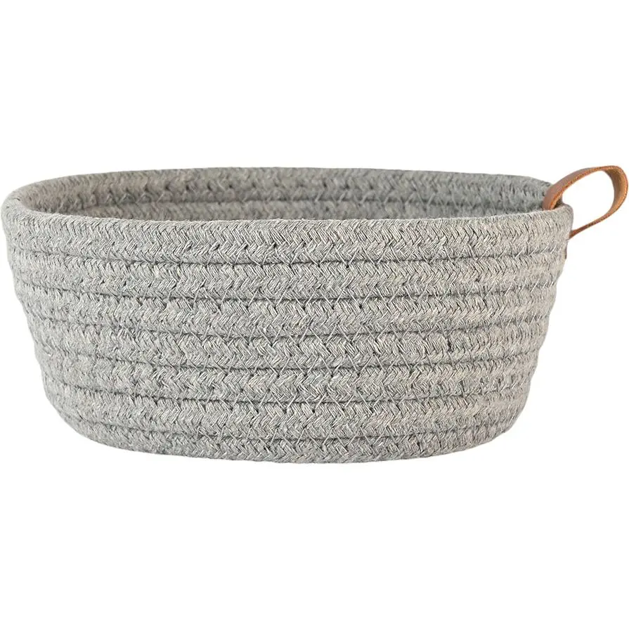 Корзина плетеная МВМ My Home (MVM) TH-33 S 16х6.5 см серая (TH-33 S GRAY) - фото 3