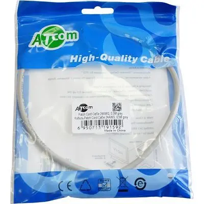 Патч-корд 0.5м RJ-45 CCA Atcom (9159) - фото 2