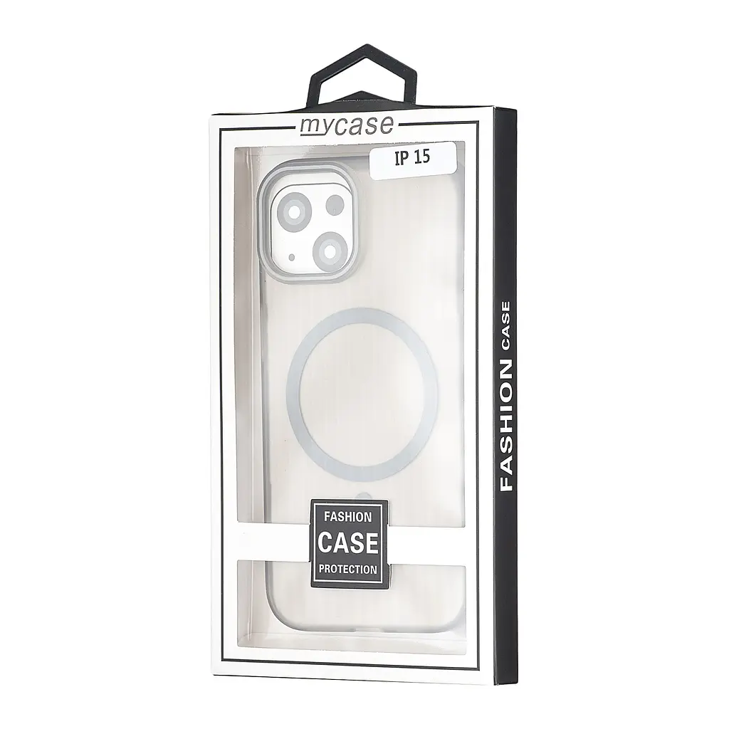 Чохол Groove Matt Case with MagSafe iPhone 15 Gray - фото 2