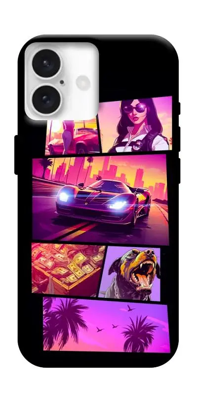TPU чохол Demsky GTA vibes для Apple iPhone 16 Plus (6.7")