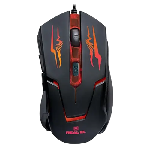 Миша REAL-EL RM-520 Gaming RGB Black (EL123200020)