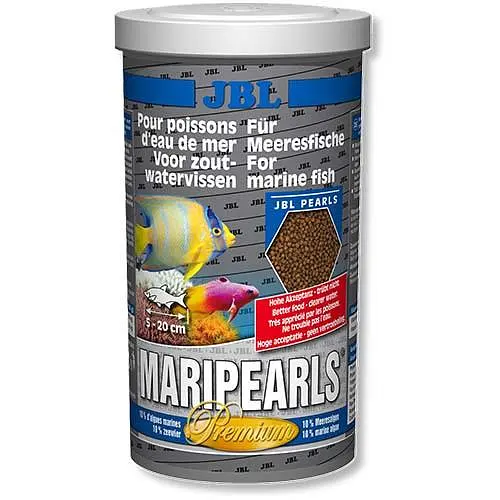 Корм преміум-класу у формі гранул JBL MariPearls для морських риб 1 л - фото 1
