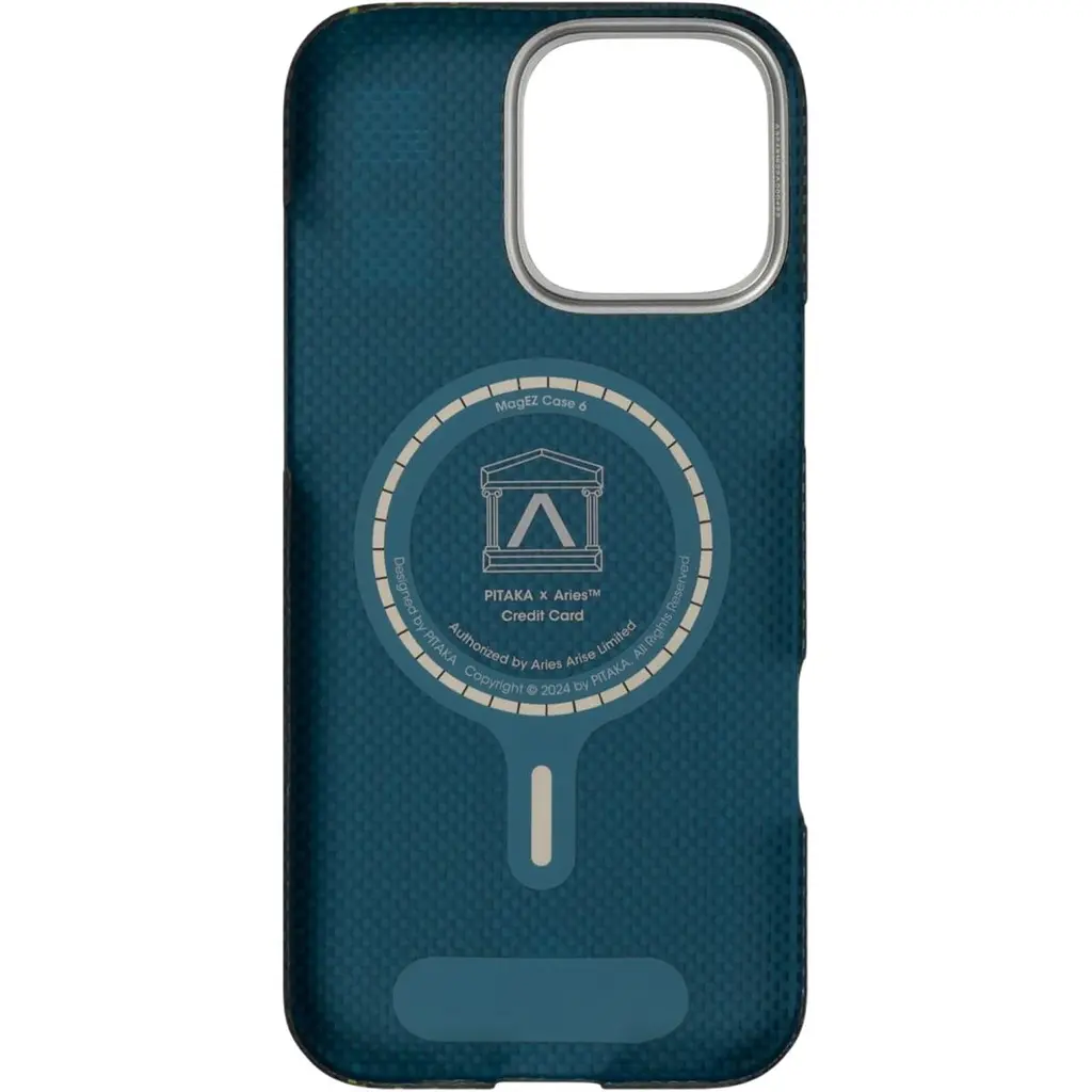 Чехол Pitaka MagEZ Tactile Woven Aries для Apple iPhone 16 Pro Credit Card (KI1601CR) [136821] - фото 7