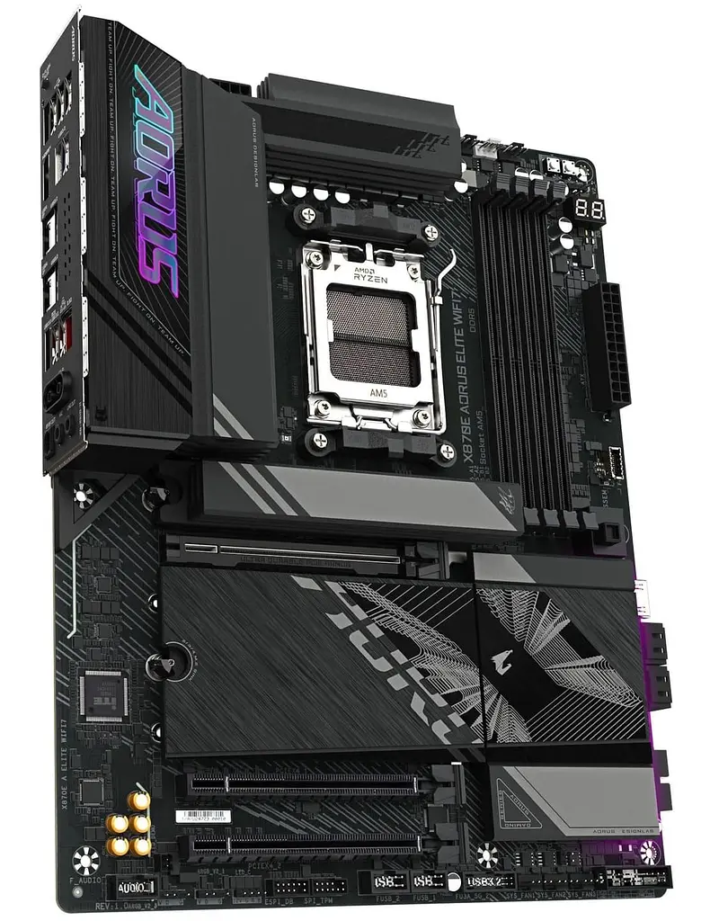 Материнська плата Gigabyte X870E AORUS ELITE WIFI7 (X870E AORUS ELITE WIFI7) (Socket AM5, AMD X870E, ATX) - фото 3
