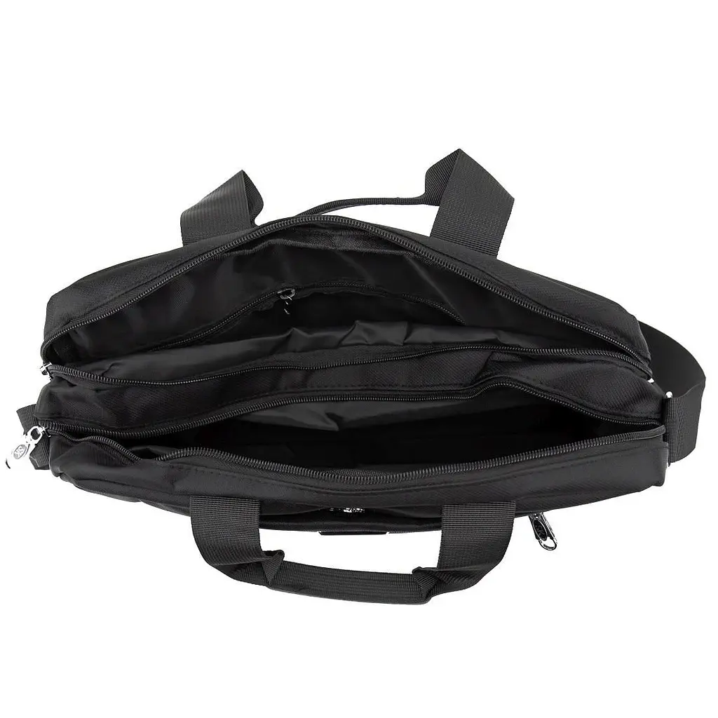 Сумка-портфель чоловіча текстильна для ноутбука 13'' та документів Tiding Bag M56-3812A чорна - фото 2