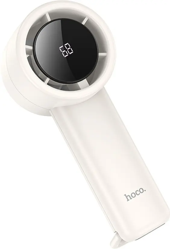 Вентилятор портативний Hoco HX63 Fashion high-speed handheld fan white - фото 2