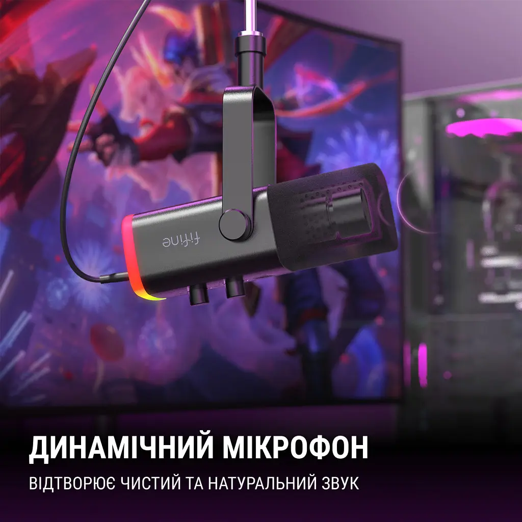 Мікрофон Fifine AM8 USB Black (AM8) - фото 9