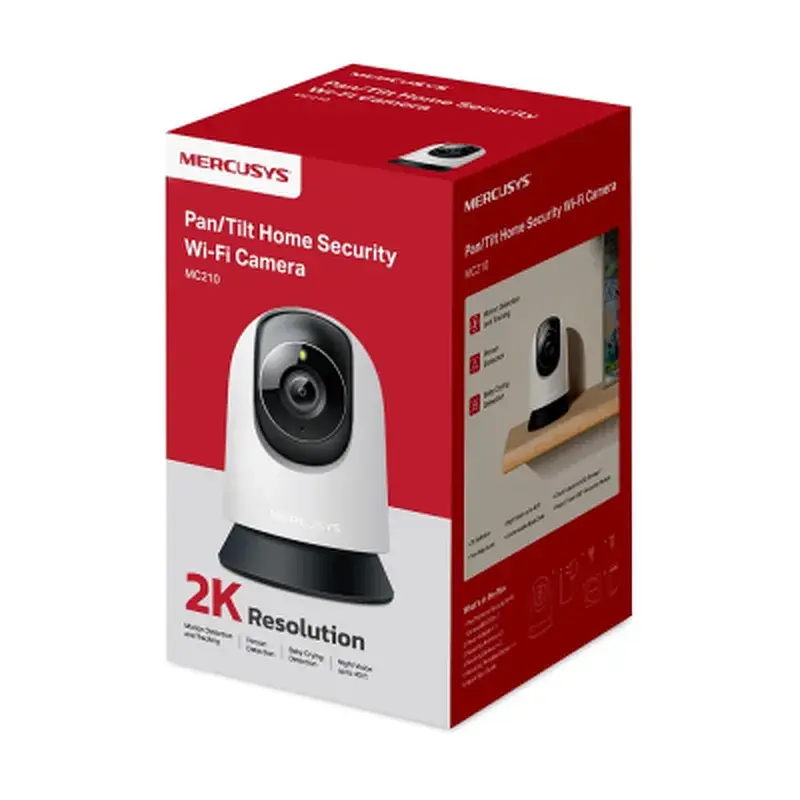 Камера відеоспостереження Mercusys IP-Камера MERCUSYS MC210 3MP N300 microSD motion detection (MC210) - фото 8