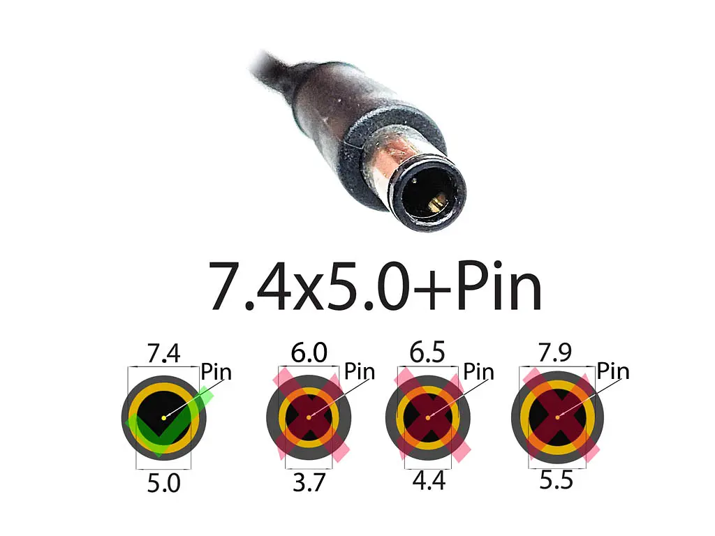 Блок живлення для Dell Latitude D620, D630, D630N, D631N, D800, D810, D830, M109S (19.5V 4.62A 90W (7.4x5.0+pin)) - фото 2