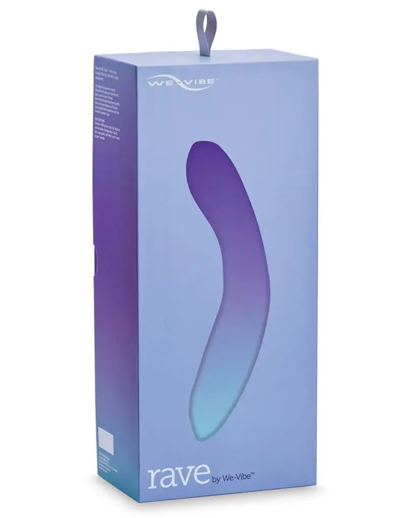 Лубрикант We-Vibe Rave + 50 мл - анатомічний вібратор для точки G, 19, 3х3,4 см фіолетовий - фото 6