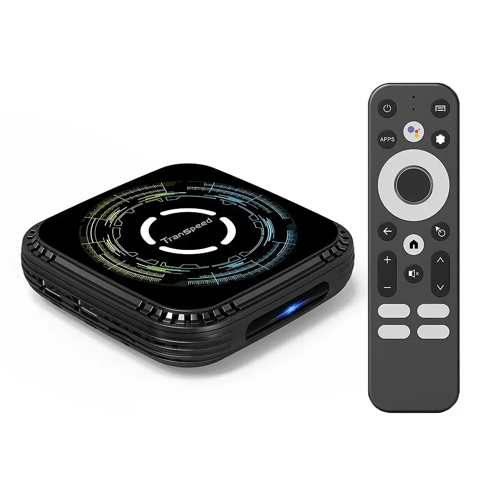 Transpeed H728 4/64Gb Android 14, Смарт ТВ приставка медіаплеєр 8K HDR Android SmartTV Box