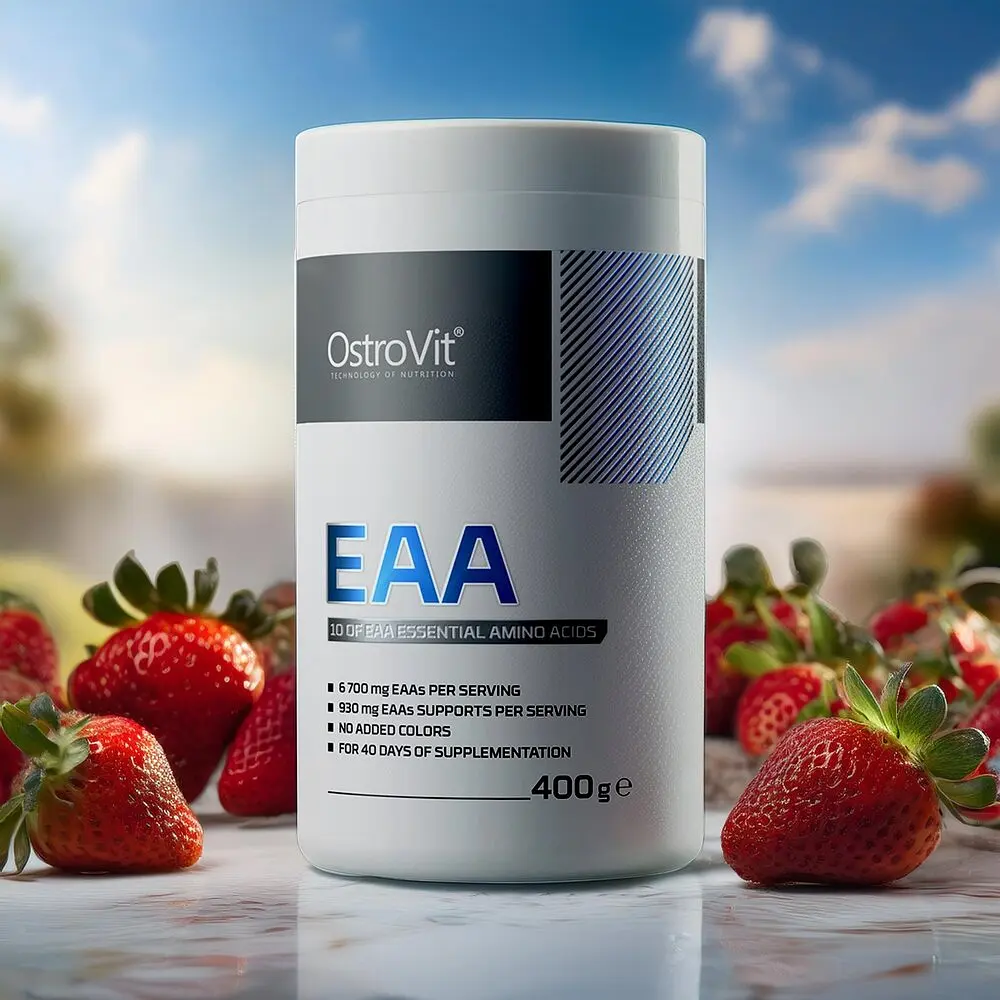 Амінокислота OstroVit EAA, 400 грам - Полуничний крем