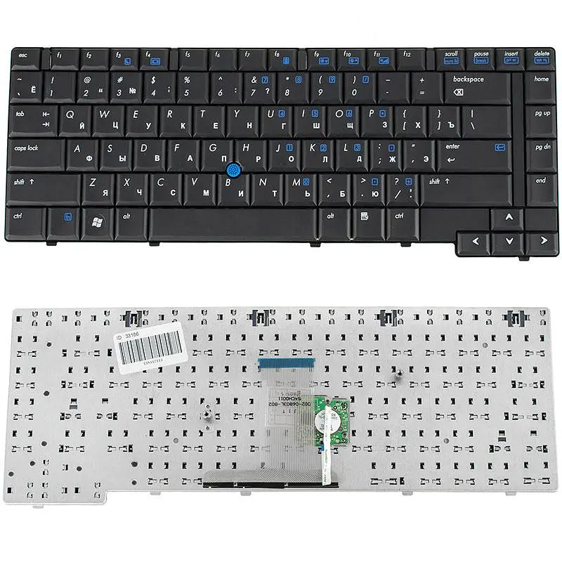 Клавіатура для ноутбука HP (Compaq: 8510p 8510w) rus чорний with trackpoint