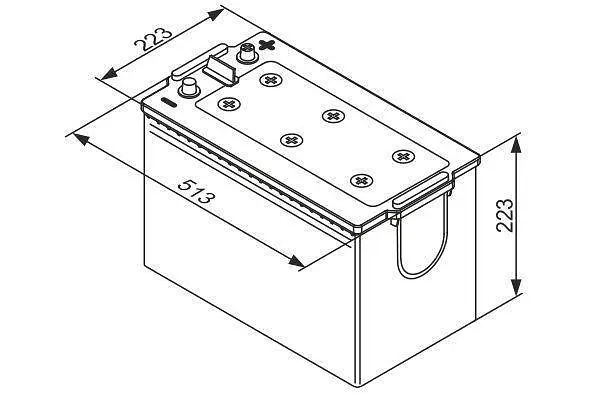 Акумулятор Bosch TE EFB 190Ah EN1050A L+ (0 092 TE0 777) - фото 5