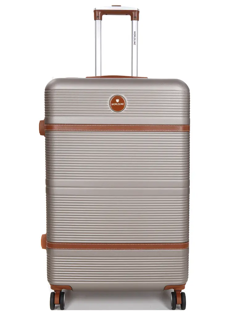 Валіза велика L ABS-пластик Worldline Airtex 629 76×52×30см 110л Шампань - фото 2