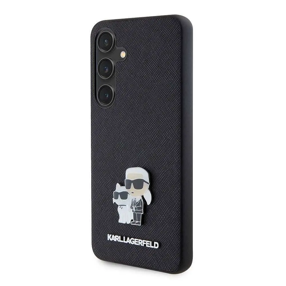 Чехол Karl Lagerfeld PU Saffiano Metal Karl and Choupette для Samsung Galaxy S24 Black (57983119541) - фото 2