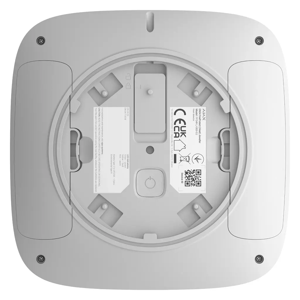 Датчик диму Ajax EN54 FireProtect (Heat) white - фото 6